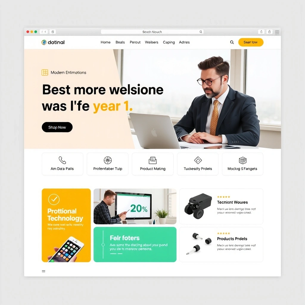 After website redesign - modern professional layout