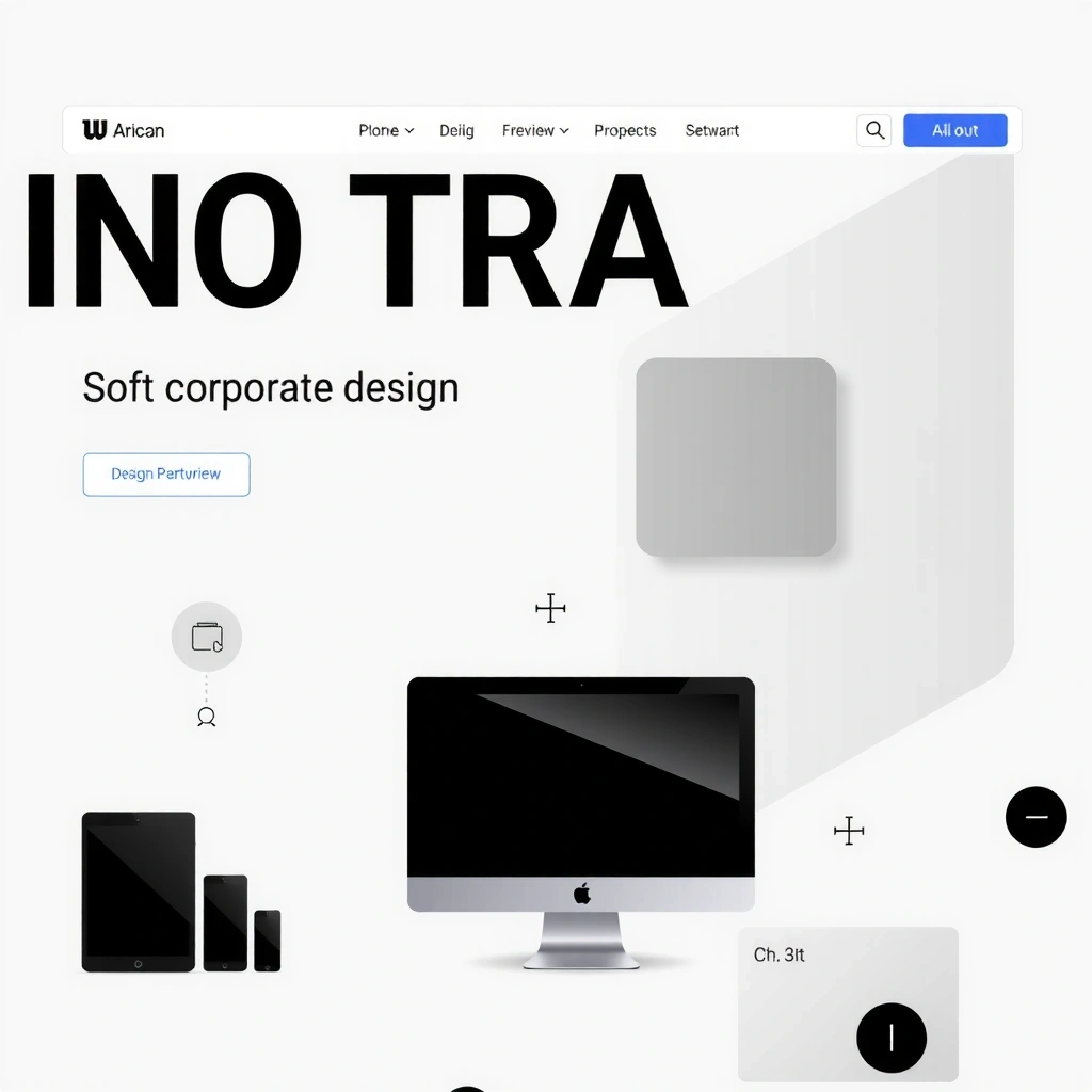 Before website redesign - outdated layout